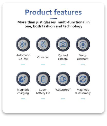 Smart Bluetooth Music Glasses for Men & Women