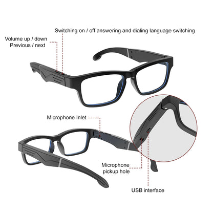 Smart Glasses, Bluetooth for Men Women Wireless