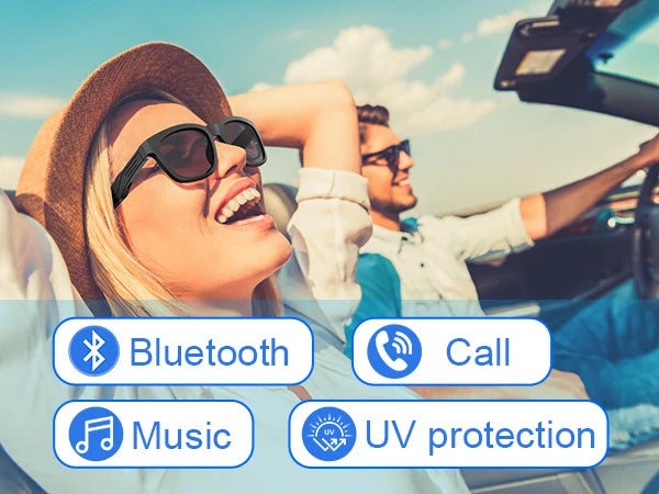 Smart Glasses, Bluetooth for Men Women Wireless