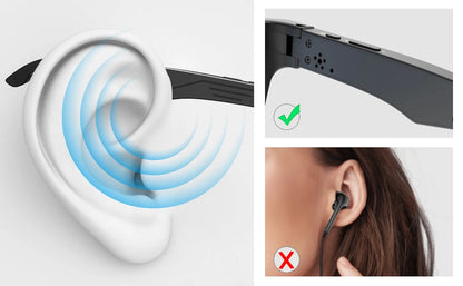 Smart Glasses, Bluetooth for Men Women Wireless