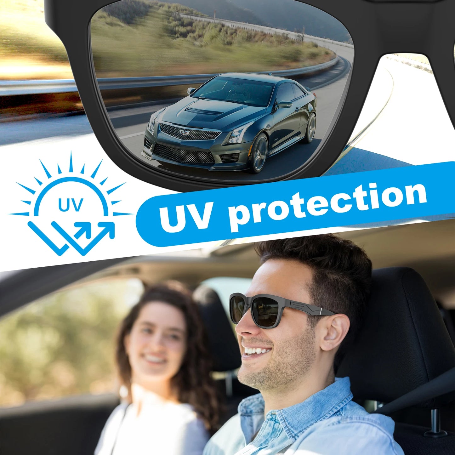 Smart Glasses, Bluetooth for Men Women Wireless