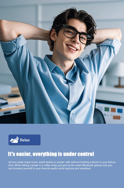Smart Bluetooth Music Glasses for Men & Women