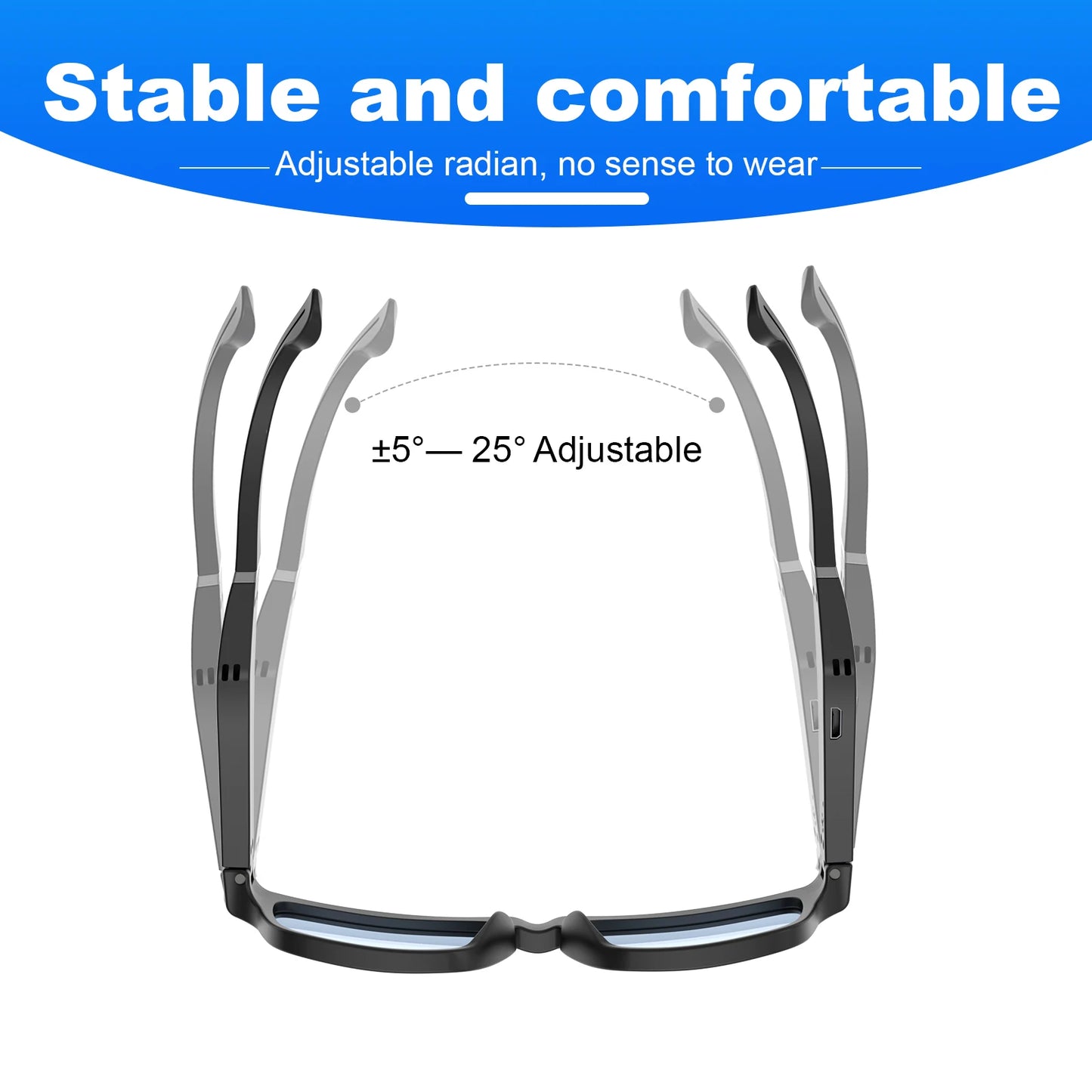 Smart Glasses, Bluetooth for Men Women Wireless