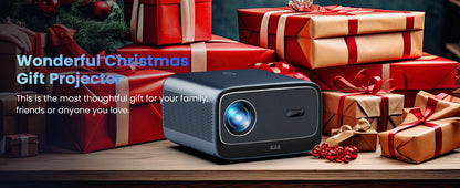 4K Projector Android 2+32G Wifi Projector Free Netflix HDR Video