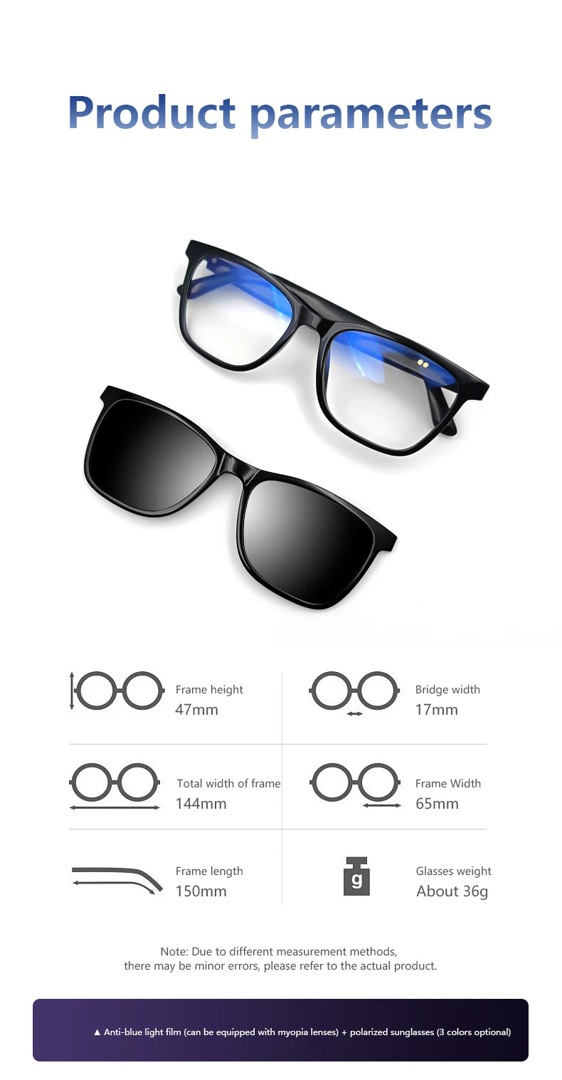 Smart Bluetooth Music Glasses for Men & Women