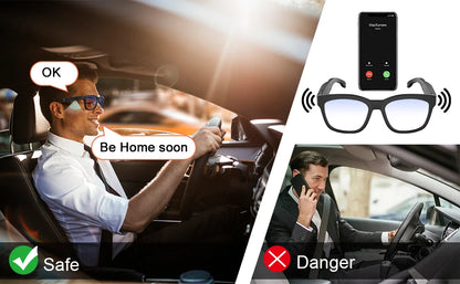 Smart Glasses, Bluetooth for Men Women Wireless