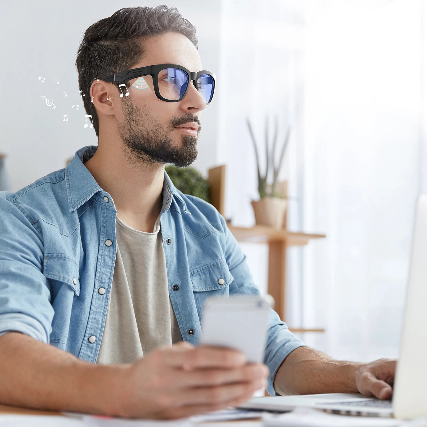 Smart Glasses, Bluetooth for Men Women Wireless