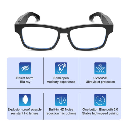 Smart Glasses, Bluetooth for Men Women Wireless