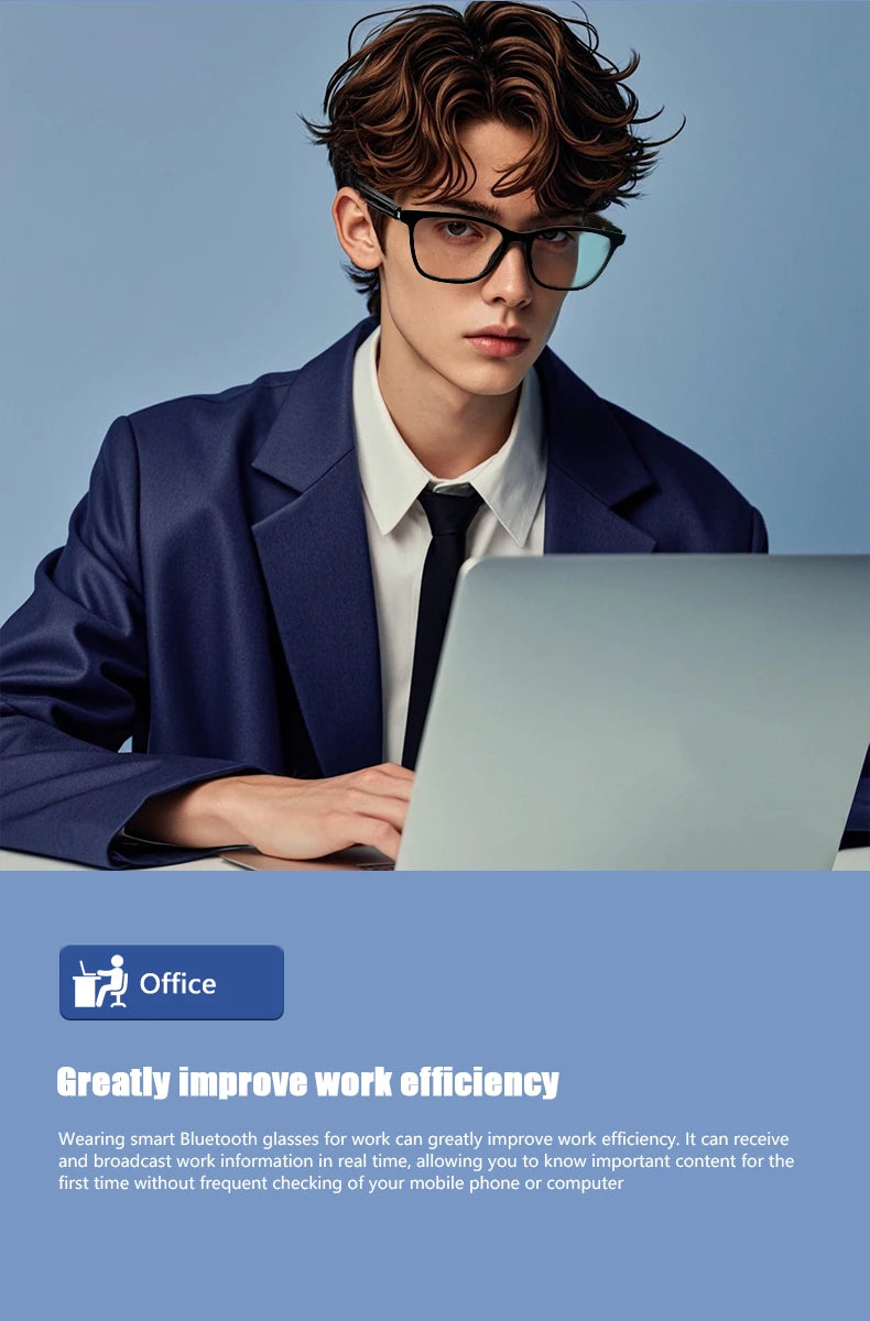 Smart Bluetooth Music Glasses for Men & Women
